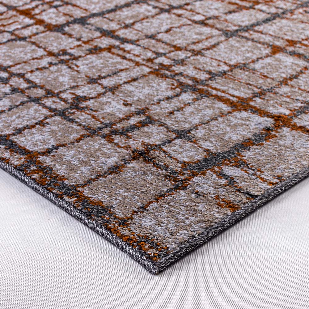 Passadeira Classic Maldivas 18 Chumbo-Laranja 0,66X1,20M