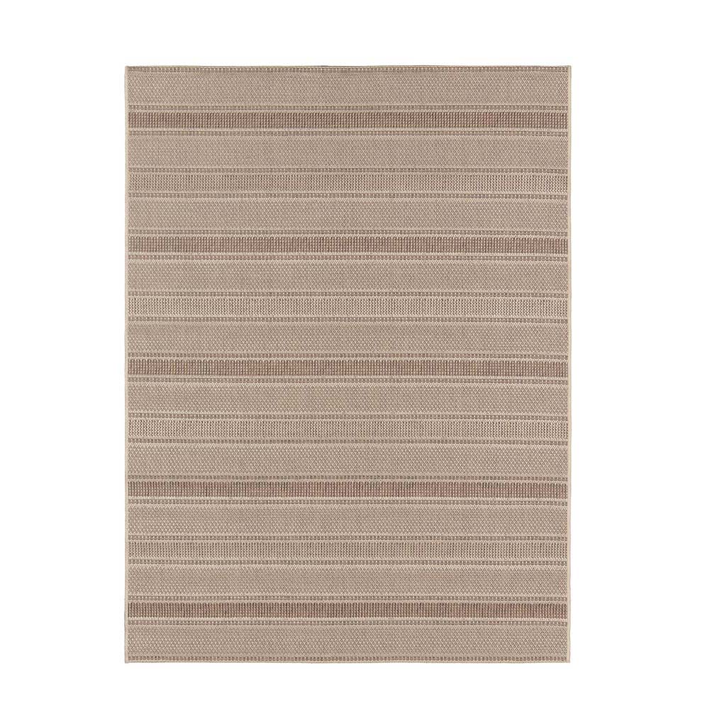 Passadeira Eco-Nature Riscas 87 Bege-Marrom 0,57X1,80M