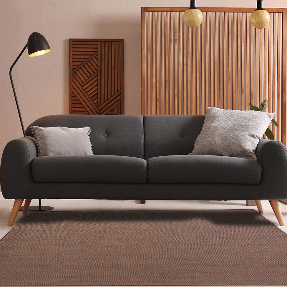 Tapete Buzios Retangular Poliéster (150x200cm) Marrom