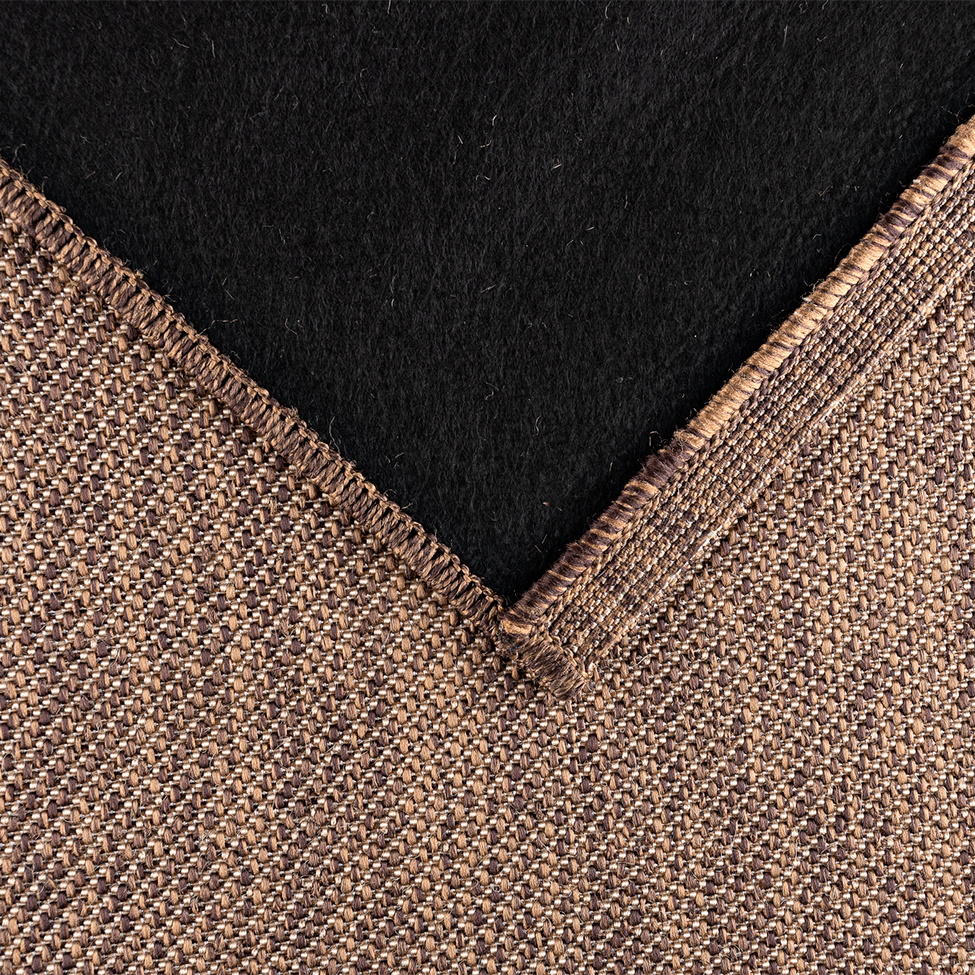 Tapete Buzios Retangular Poliéster (150x200cm) Marrom