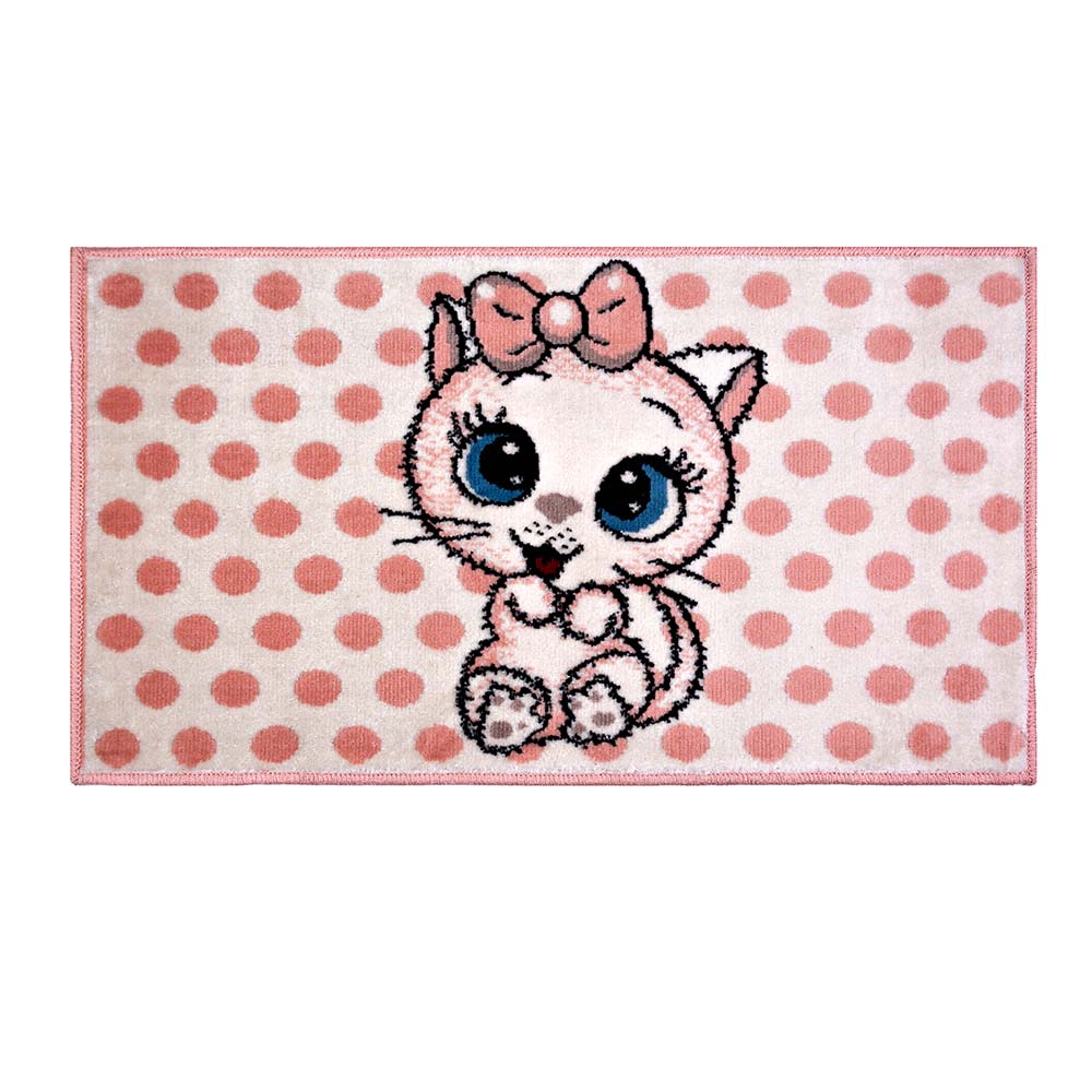 Tapete Infantil Funny Gatinha 14 Rose 0,57X1,00M