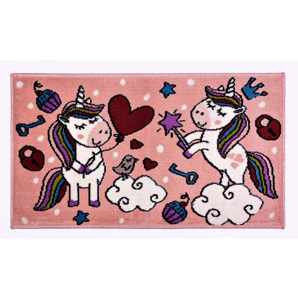 Tapete Infantil Funny Unicornio 14 Rose 0,57X1,00M