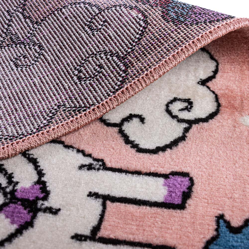 Tapete Infantil Funny Unicornio 14 Rose 0,57X1,00M