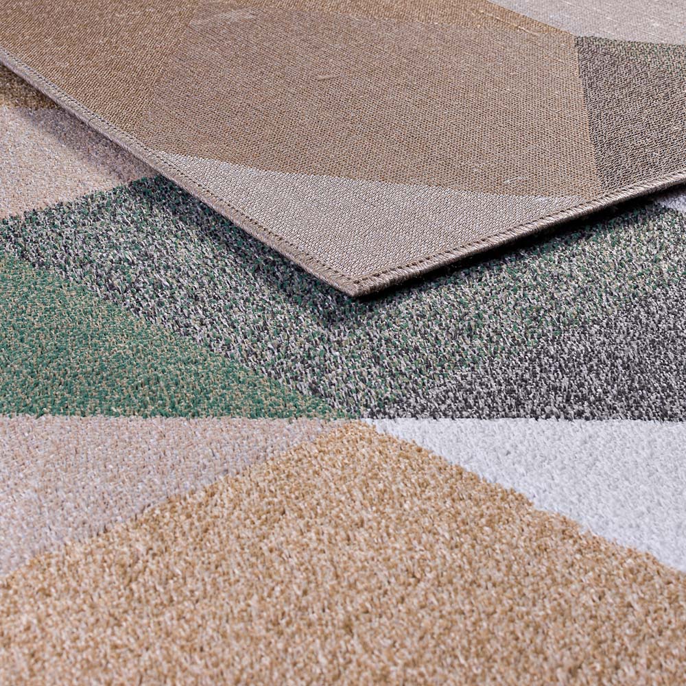 Tapete Sala Classic Maiorca 24 Caramelo-Verde 2,50X3,00M