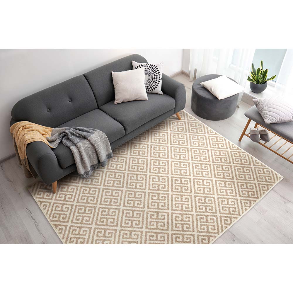 Tapete Sala Polo Marselha 92 Areia-Creme Cotton 2,00X2,50M