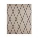 Tapete Sala Sisal Eco-Nature Geo 77 Bege-Chumbo 3,00X4,00M