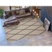 Tapete Sala Sisal Eco-Nature Geo 77 Bege-Chumbo 3,00X4,00M