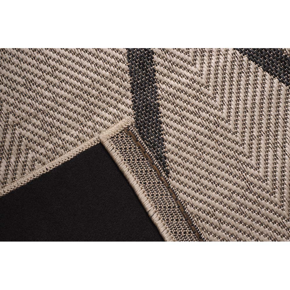 Tapete Sala Sisal Eco-Nature Geo 77 Bege-Chumbo 3,00X4,00M