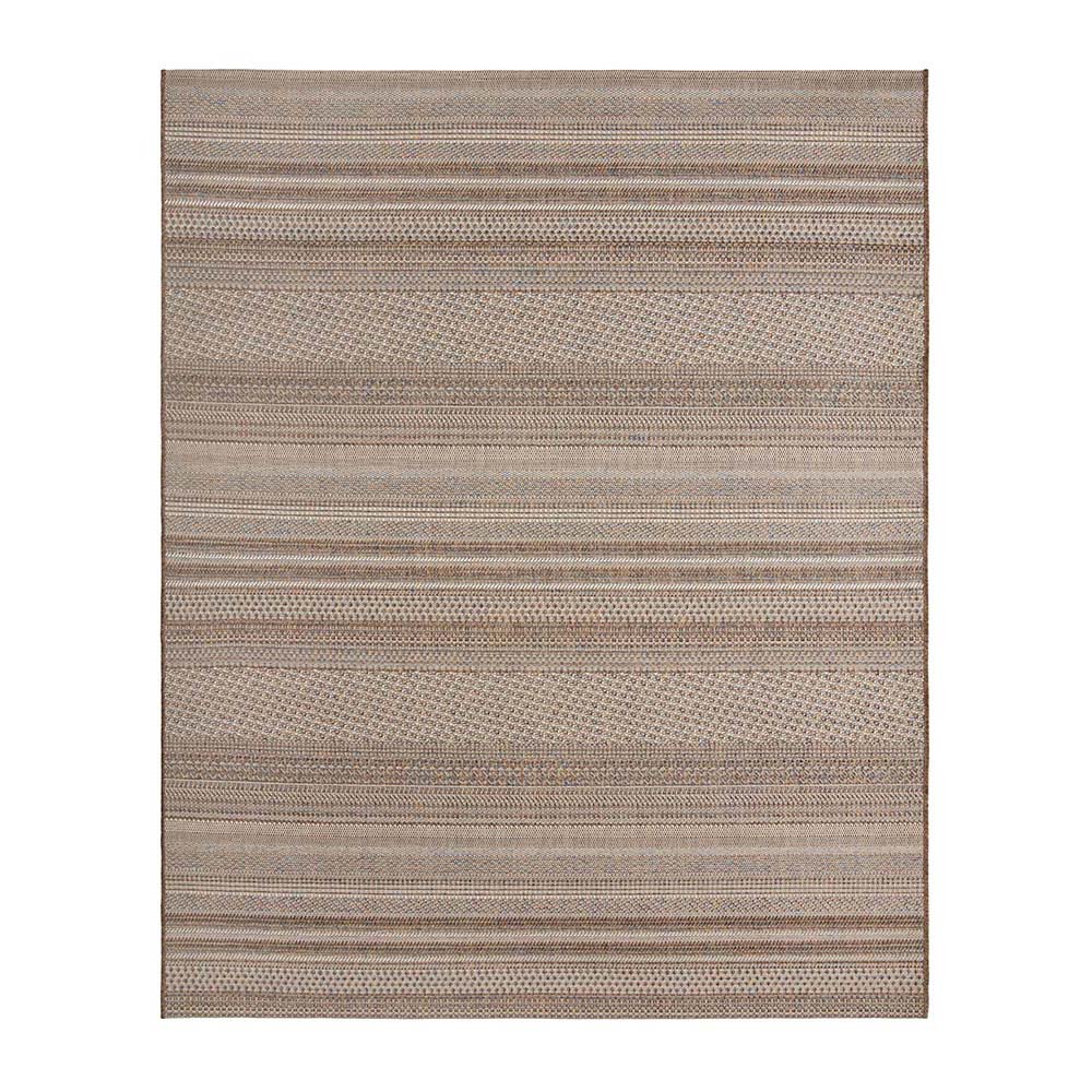 Tapete Sisal Buzios Arraial 49 Marrom-Azul 0,50X1,00M