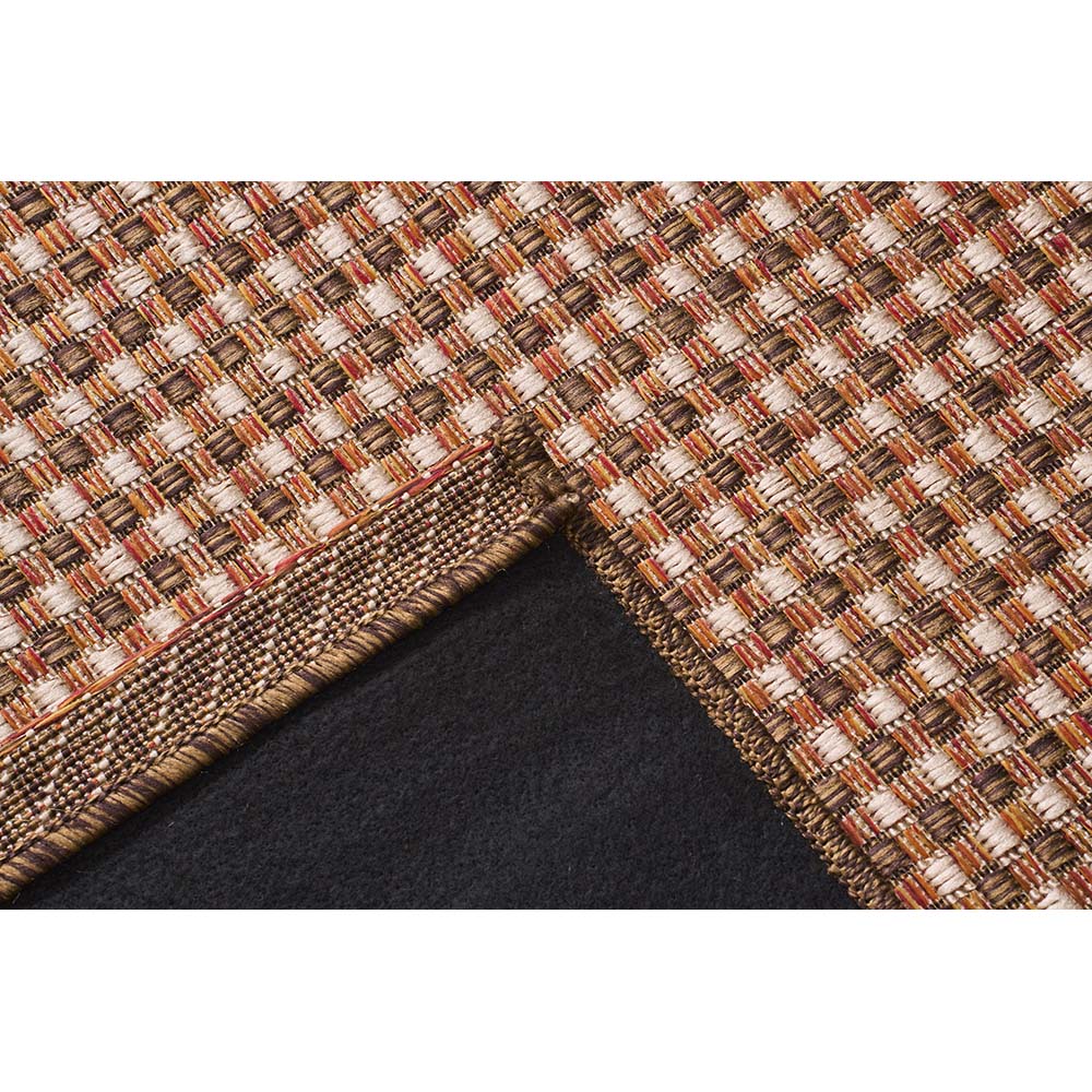 Tapete Sisal Buzios Barra 46 Marrom-Terracota 1,00X1,50M