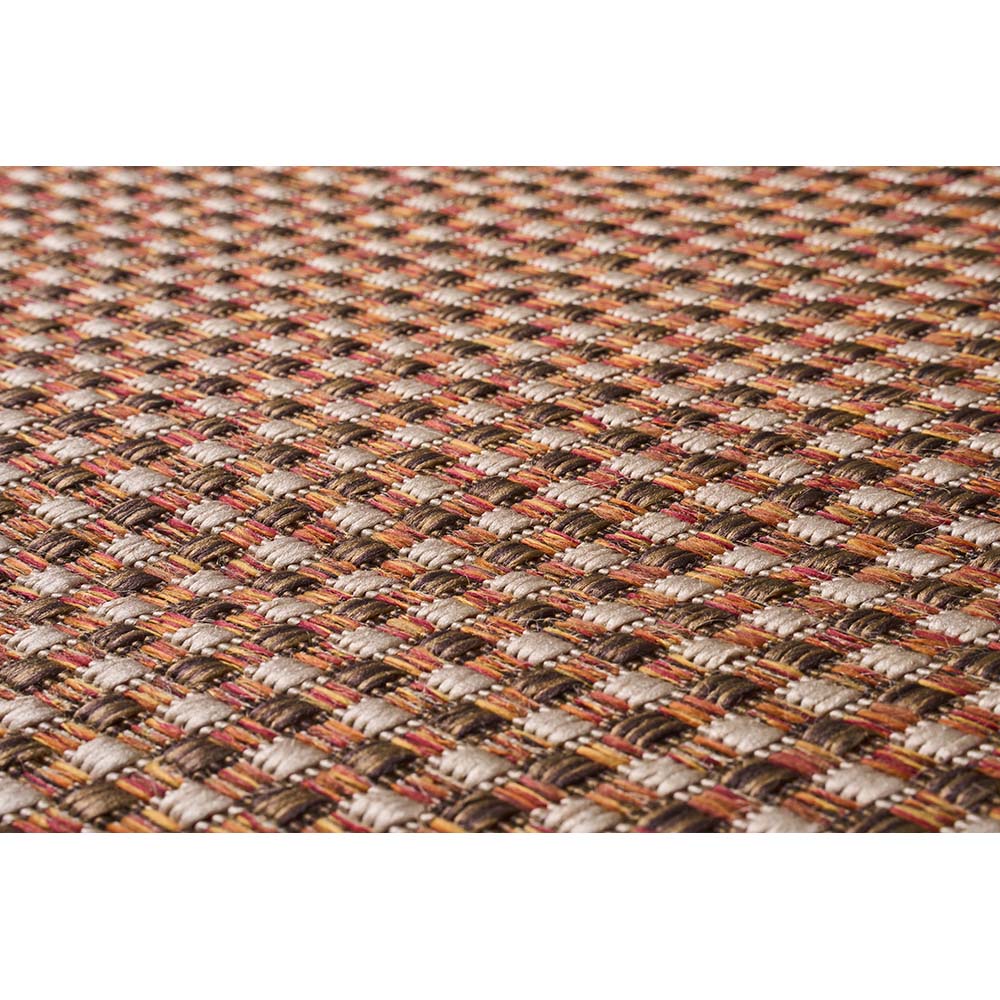 Tapete Sisal Buzios Barra 46 Marrom-Terracota 1,00X1,50M
