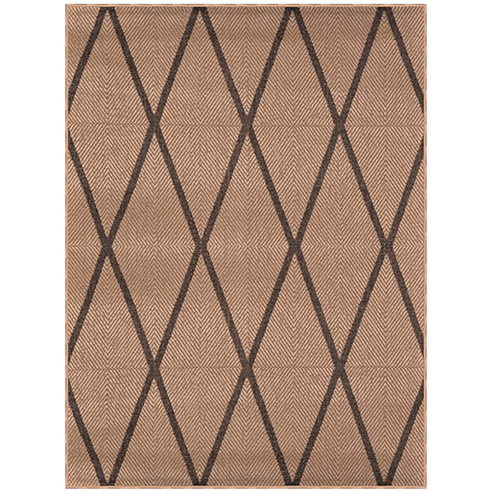 Tapete Sisal Eco Nature Geo 77 Bege-Chumbo 2,00x2,50M