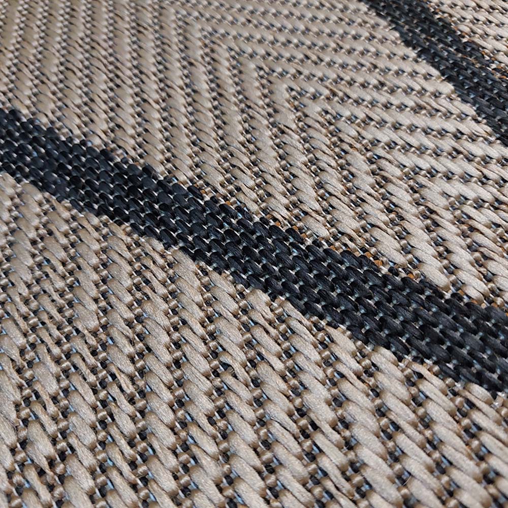 Tapete Sisal Eco Nature Geo 77 Bege-Chumbo 2,00x2,50M