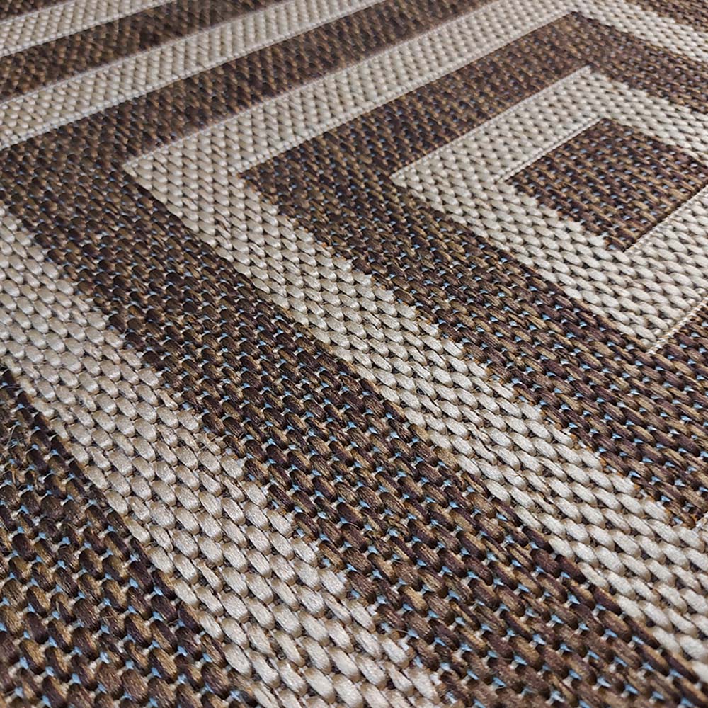 Tapete Sisal Eco Nature Labirinto 70 Marrom 2,00x3,00M