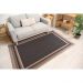 Tapete Sisal Eco Nature Moldura 77 Bege-Chumbo 2,00x2,50M
