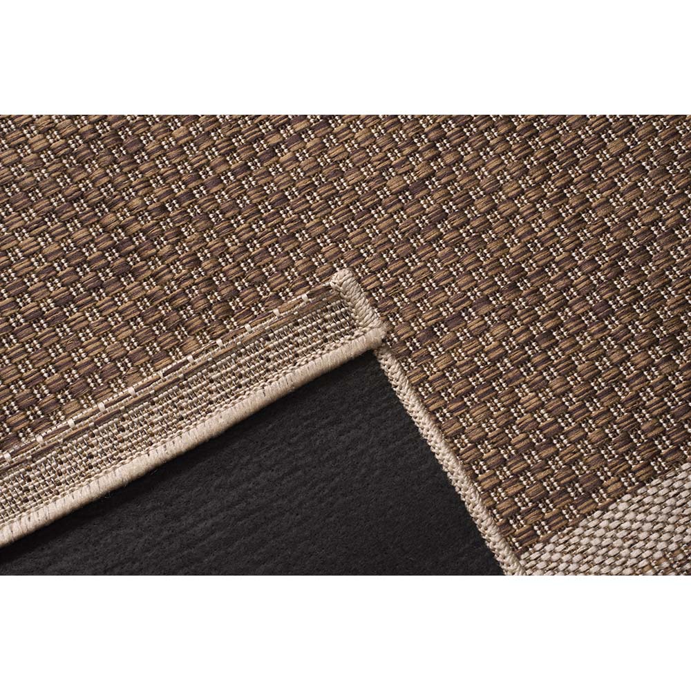 Tapete Sisal Eco Nature Moldura 87 Bege-Marrom 1,00x1,50M