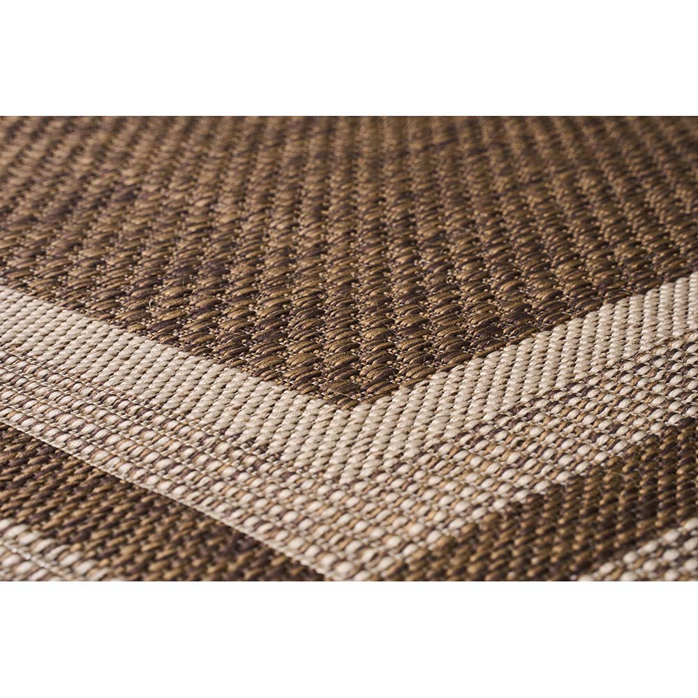 Tapete Sisal Eco Nature Moldura 87 Bege-Marrom 1,00x1,50M