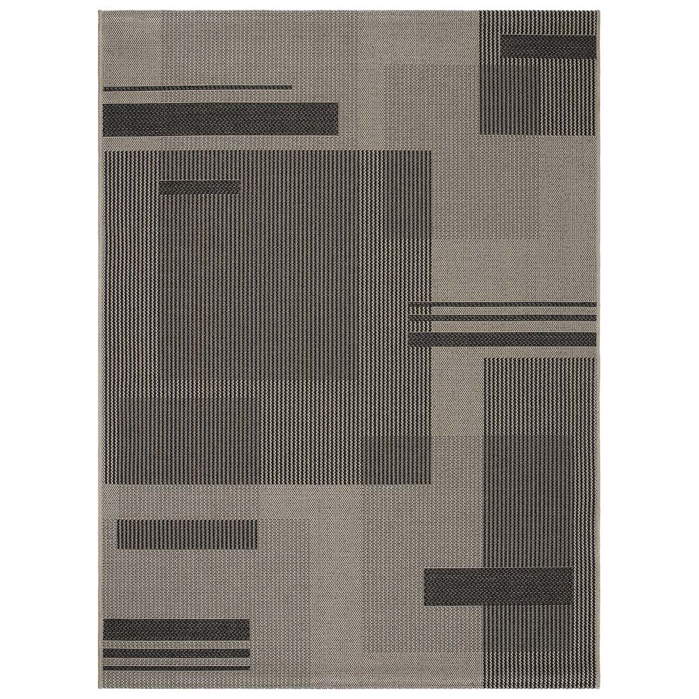 Tapete Sisal Eco Nature Painel 77 Bege-Chumbo 0,50X0,80M