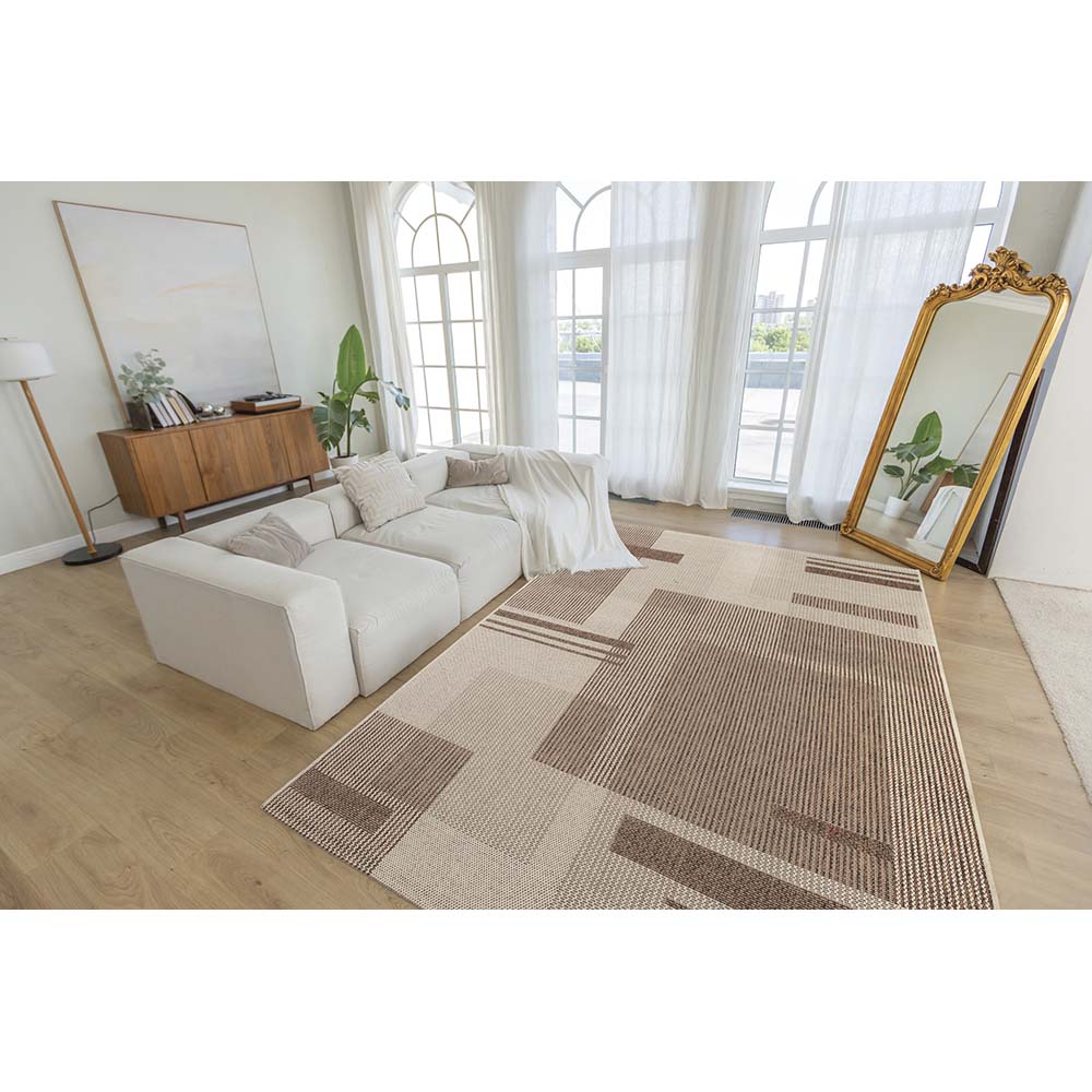 Tapete Sisal Eco Nature Painel 87 Bege-Marrom 2,00X3,00M