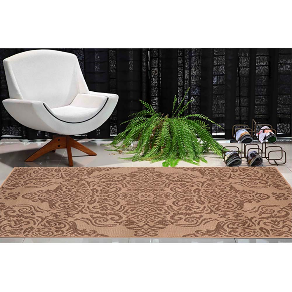 Tapete Sisal Eco Nature Real 87 Bege-Marrom 1,00X1,50M