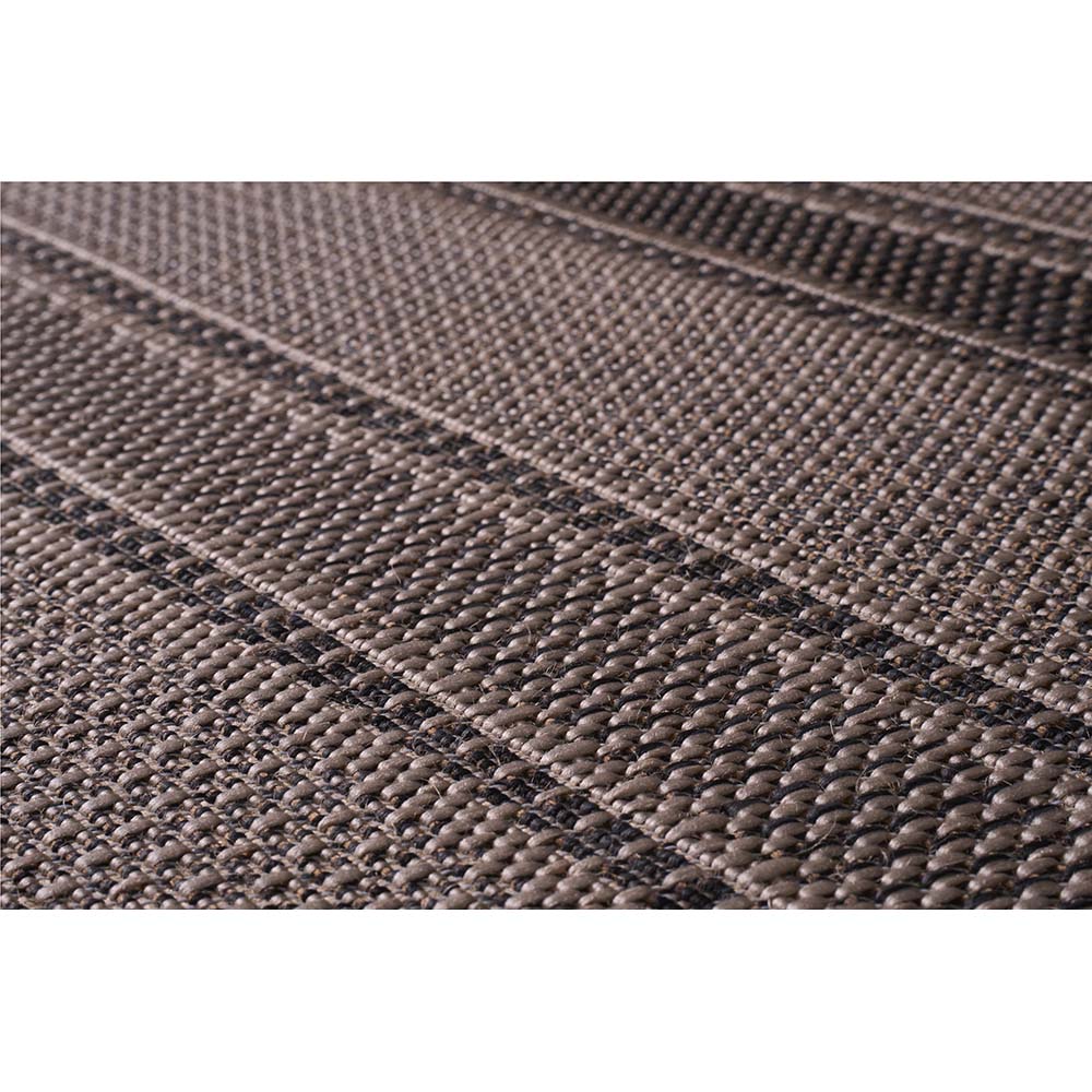 Tapete Sisal Eco-Nature Riscas 77 Bege-Chumbo 2,50X3,00M