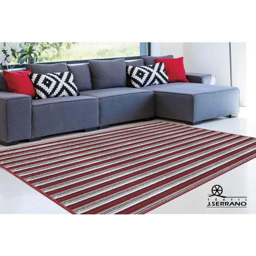 Tapete para Sala Atlantis Listras 10 Vermelho 2,00X3,00M