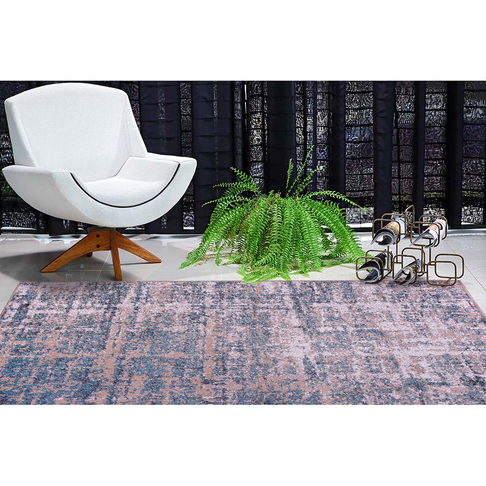Tapete para Sala Classic Bahamas 9 Creme-Azul 1,50X2,00M