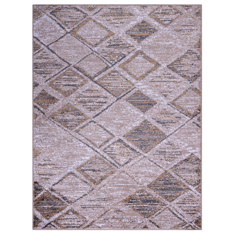 Tapete para Sala Classic Fiji 5 Creme-Caramelo 1,00X1,50M
