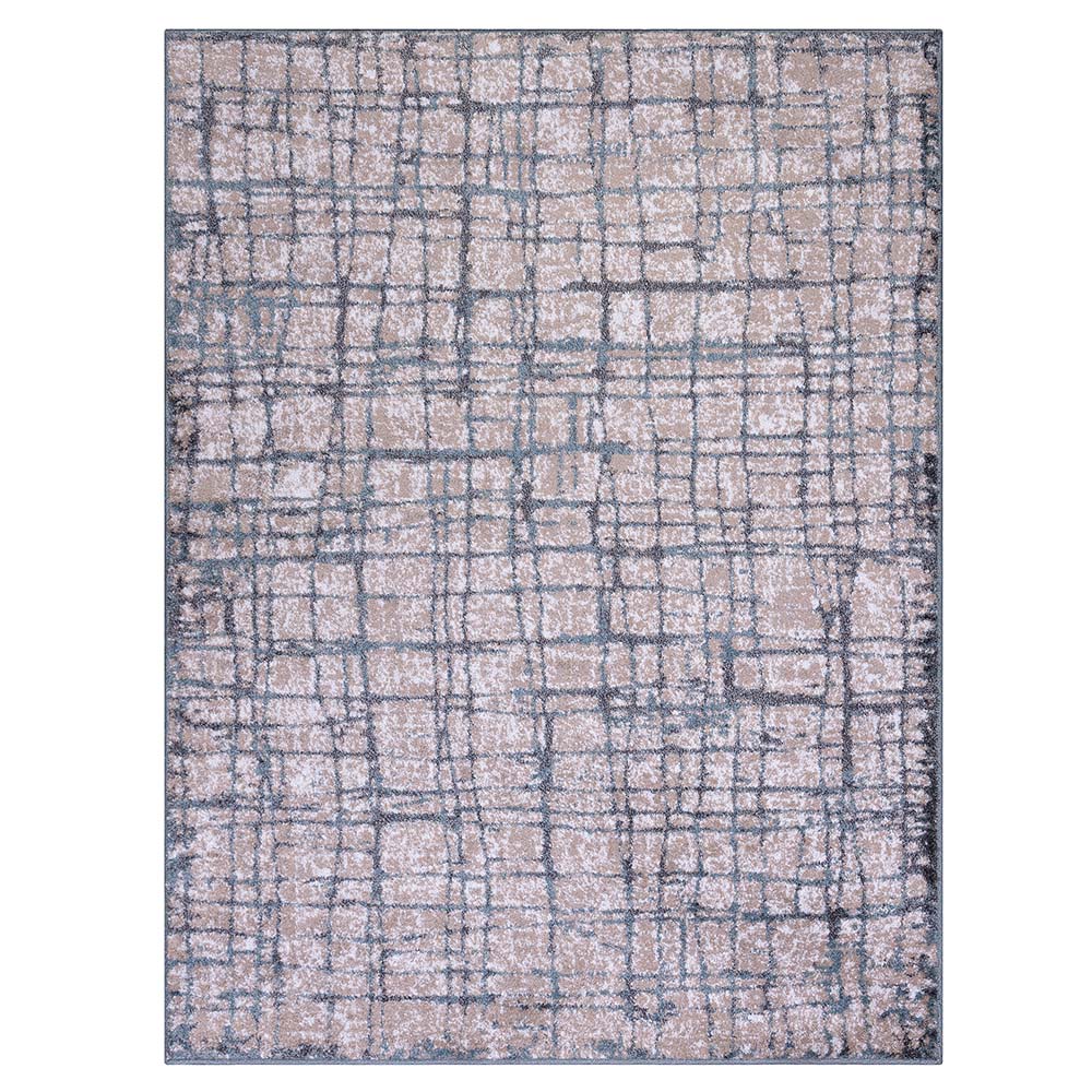 Tapete para Sala Classic Maldivas 19 Chumbo-Azul 1,00X1,50M