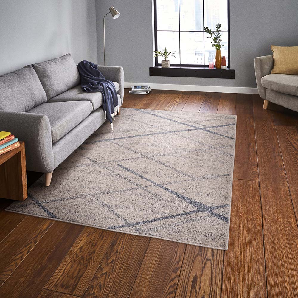 Tapete para Sala Classic Rhodes 71 Creme 2,00X2,50M