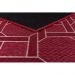 Tapete para Sala Funcional Corrente 10 Vermelho 1,00X1,50M
