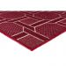 Tapete para Sala Funcional Corrente 10 Vermelho 1,00X1,50M