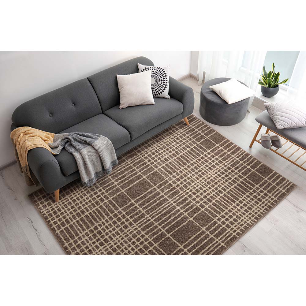 Tapete para Sala Polo Paris 35 Taupe 2,00X2,50M - J Serrano