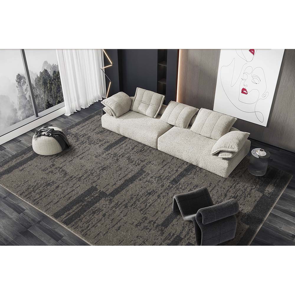 Tapete para Sala Polo Rennes 51 Cinza 1,00X1,50M