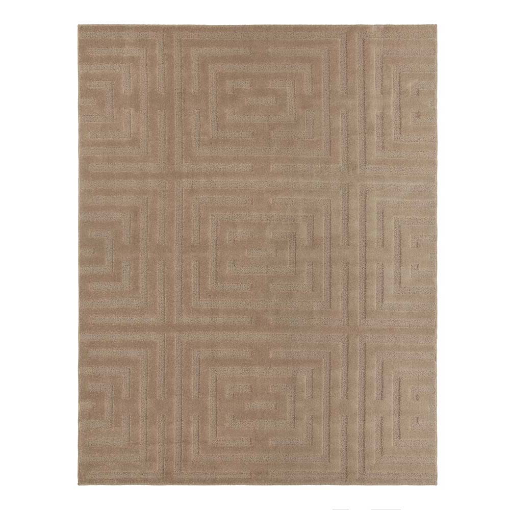 Tapete para Sala Realce Eden 03 Creme Cotton 1,50X2,00M