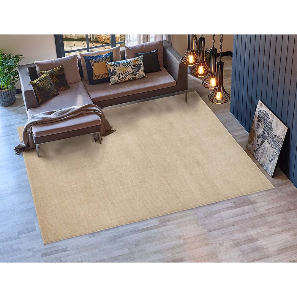 Tapete para Sala Realce Liso 60 Areia 1,50X2,00M
