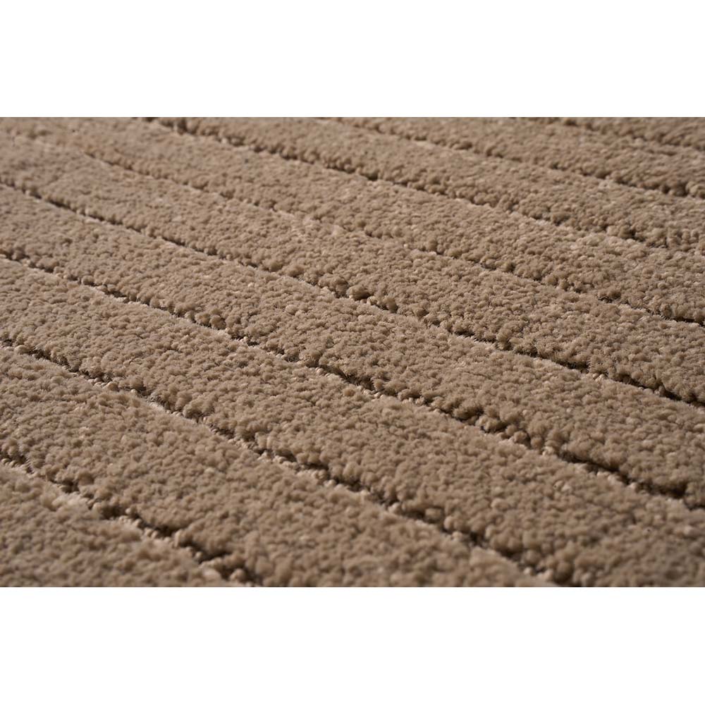 Tapete para Sala Realce Listras 03 Creme Cotton 2,00X2,50M
