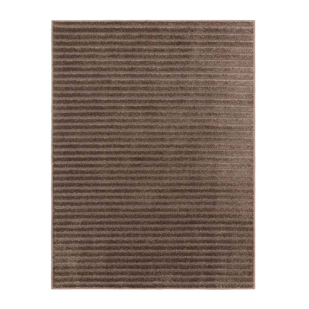 Tapete para Sala Realce Listras 35 Taupe 2,00X3,00M