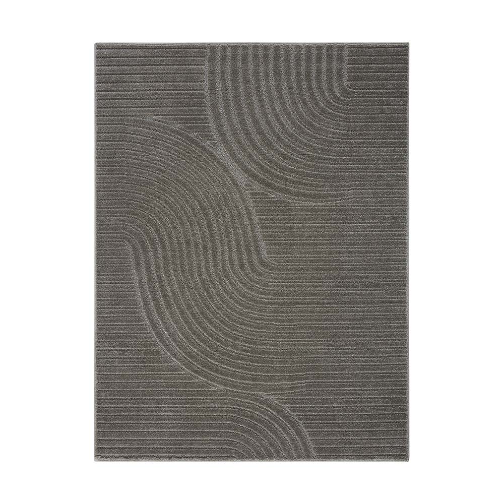 Tapete para Sala Realce Sand 51 Cinza 1,50X2,00M