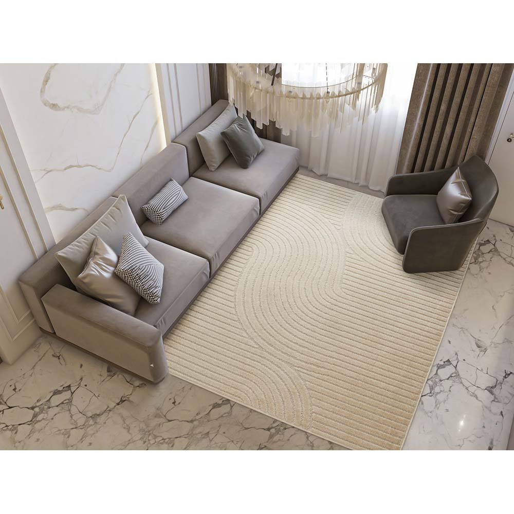 Tapete para Sala Realce Sand 60 Areia 1,50X2,00M