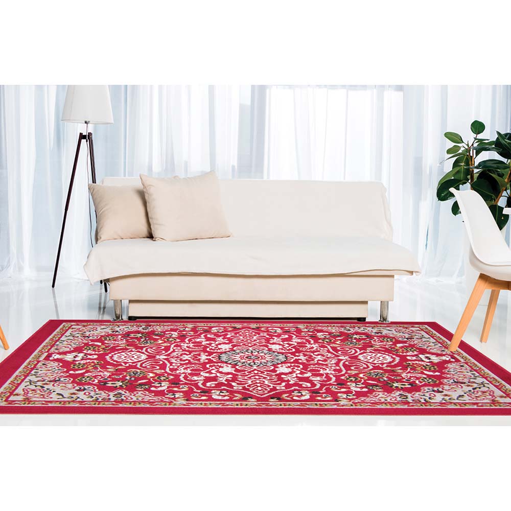 Tapete para Sala Renaissance Atenas 10 Vermelho 1,50X2,00M