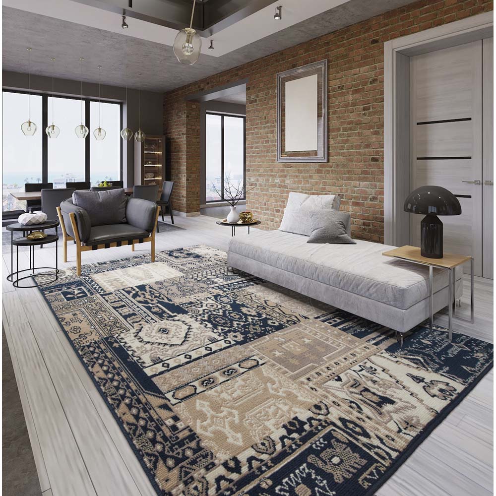 Tapete para Sala Renaissance Aveiro 20 Azul 2,00X3,00M
