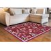 Tapete para Sala Renaissance Genebra 10 Vermelho 1,00X1,50M