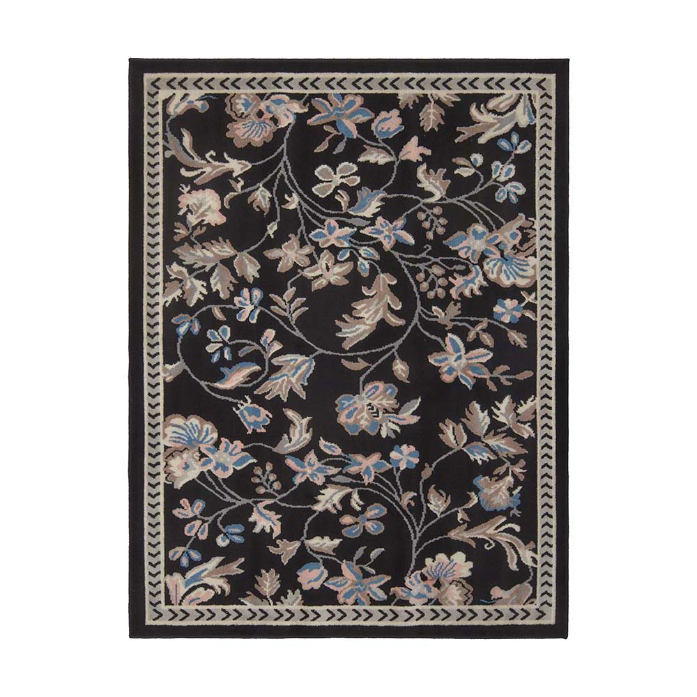 Tapete para Sala Renaissance Genebra 50 Preto 1,00X1,50M