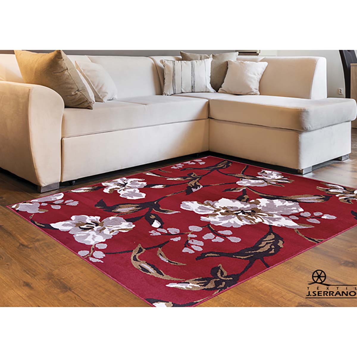 Tapete para Sala Renaissance Holanda 10 Vermelho 1,00X1,50M