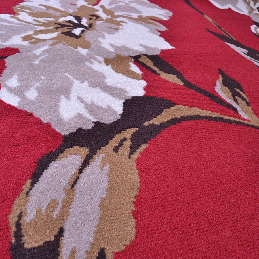 Tapete para Sala Renaissance Holanda 10 Vermelho 1,00X1,50M