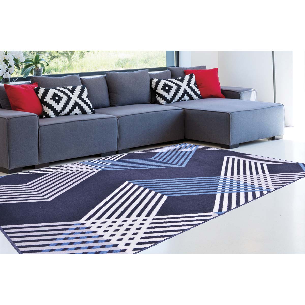 Tapete para Sala Renaissance Milão 56 Chumbo 2,50X3,00M