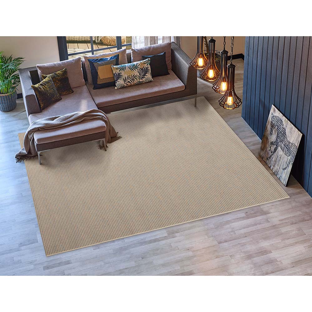 Tapete para Sala Sisal Buzios Lual 73 Bege-Azul 2,50X3,00M
