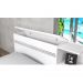 Base Cama Baú Solteiro Branca Multiuso Com 2 Gavetas e 3 Prateleiras  + 1 Colchão De Espuma D28 - 188X88