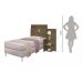 Cabeceira Marrom Com Prateleiras Lateral Para Cama Box Solteiro Ao